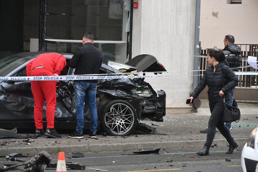 Višestruki sudar u zagrebačkoj Dubravi (Snimio Goran Mehkek/Cropix)